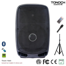 Professionelle 15 Zoll Powered Speaker Box mit Rädern und Bluetooth